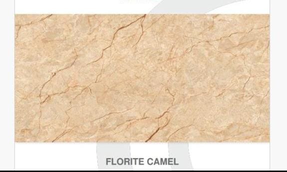 ANUJ 4X2 CARVING MATT  - FLORITE CAMEL